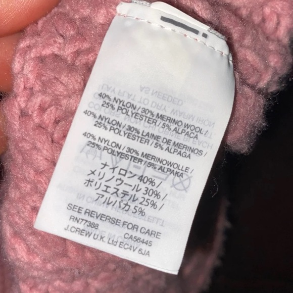 Pink Madewell Cableknit Sweater - Picture 5 of 5